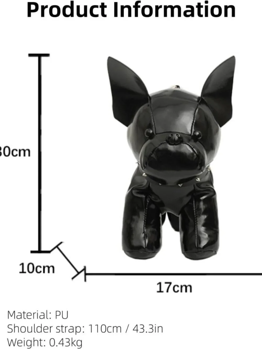 Adorable French Bulldog Crossbody Bag | Small Dog Shoulder Purse for Pet Lovers